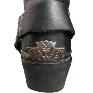dingo | Shoes | Dingo Chopper Mens Black Leather Biker Boots  display picture 3
